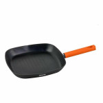 Sartén Asadora Quttin Gastro Negro Naranja 47 x 29,7 x 4 cm (6 Unidades)