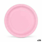 Set de Platos Algon Desechables Cartón 20 cm Rosa 10 Piezas (36 Unidades)