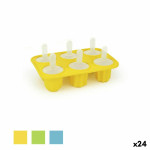 Molde para Helados Quttin Formas Silicona 18 x 5,3 x 12,3 cm (24 Unidades)