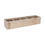 Organizador para Cubiertos Viejo Valle Bambú 39 x 10 x 8 cm (3 Unidades)