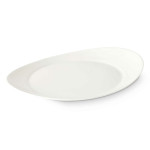 Plato Llano Blanco Vidrio 30,5 x 3 x 26 cm (18 Unidades)