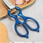 Tijeras de Cocina 3 Claveles 8" Acero Inoxidable Azul Multiusos