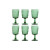 Set de Copas Home ESPRIT Verde Cristal 285 ml (6 Unidades)