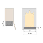 Plataforma Extraíble Bombona Butano  Para Modulo Minimo De 400Mm.