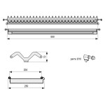 Escurreplatos/Vasos Inoxmatic M600 Inoxidable Con Bandeja Recogeagua. Inoxidable Aisi 304.