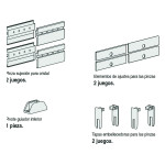 Kit Herrajes Eclettica Puerta Cristal Sp10 1382/1383/10. Vetro 73.