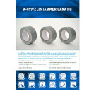 Cinta Americana Plastica 50Mmx25M Gris