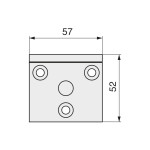 Placa Colgador Mueble Copla 54X50 Zincado (500 uds.)