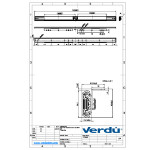 Guia Mesa Extensible Basic H37 680Mm Bidi Sin Freno 1 Tablero X 500Mm. Carga 60Kg.