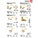 Tuerca Expansible Laton M4-8 Cilindrica  Para Taladro 5Mm. Sin Pastilla. (100 uds.)