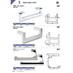 Pata Metalica Sina L225 H85  Niquel Sat