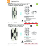 Bisagra Invisible Kubica K5080 Cromo Satinado  Zamak. Patentada. 80Kgs/2B.