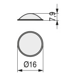 Lagrima Adhesiva Poliuretano 16X7,9 Transparente (32U)