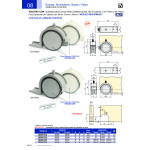 Rueda Nido Toscanacon Plastico Gris Sp35 Sin Freno