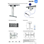 Bastidor Flexo H71 Cromado Para Mesa Plegable