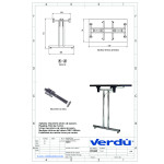 Bastidor Flexo H71 Cromado Para Mesa Plegable