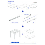 Guia Mesa Extensible Basic H37 680Mm Bidi Sin Freno 1 Tablero X 500Mm. Carga 60Kg.