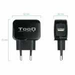 Cargador de Pared TooQ TQWC-1S01 Negro 12 W