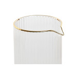 Jarra Home ESPRIT Transparente Dorado Cristal