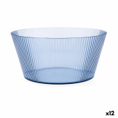 Ensaladera Quid Sunset Azul Plástico 25 cm (12 Unidades)