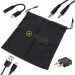 Auriculares Bluetooth Muvit MCHPH0011 Negro