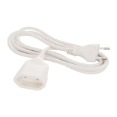 Cable alargador Solera 8672/1 2 x 1 mm 2 m Blanco