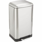 Cubo de basura Kitchen Move Acero Inoxidable 30 L Gris