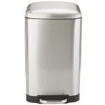 Cubo de basura Kitchen Move Acero Inoxidable 30 L Gris