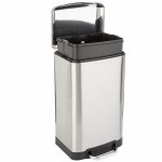 Cubo de basura Kitchen Move Acero Inoxidable 30 L Gris