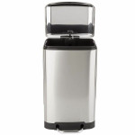 Cubo de basura Kitchen Move Acero Inoxidable 30 L Gris