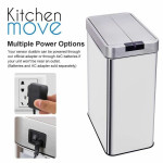 Cubo de basura Kitchen Move Gris 70 L