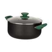 Cacerola Negro Verde Ø 24 cm Aluminio (4,5 L)