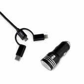 Cargador de Coche USB Universal + Cable USB-C Subblim SUB-CHG-4CC002