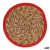 Salvamantel Natural Rojo Fibra natural (30 x 1 x 30 cm) (48 Unidades)