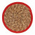 Salvamantel Natural Rojo Fibra natural (30 x 1 x 30 cm) (48 Unidades)