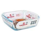 Fuente de Cocina Quttin 66603 1,1 L Vidrio 19,7 x 16,8 x 5,6 cm