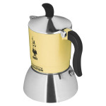 Cafetera Italiana Bialetti 29591 Amarillo Acero Inoxidable Aluminio 200 ml 4 Tazas