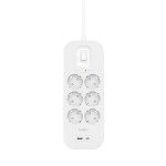 Regleta Enchufes 6 Tomas con Interruptor Belkin Connect SRB002VF2M Blanco