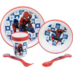 Set de Menaje Infantil Spider-Man CZ11308 Plástico (5 Piezas)