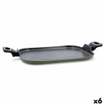 Plancha de Asar Quid Naturalia Negro Metal 39 x 28 cm (6 Unidades)