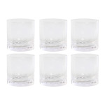 Set de Vasos Home ESPRIT Transparente Cristal Con relieve (6 Unidades)