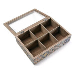 Caja para Infusiones Versa Madera 17 x 7 x 24 cm