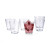 Set de Vasos Quid Lina Transparente Vidrio 250 ml 6 Piezas