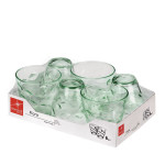 Set de Vasos Bormioli Rocco Flora Verde Vidrio 260 ml