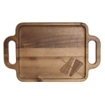 Tabla de cortar DKD Home Decor Marrón Acacia 40 x 25 x 2 cm (12 Unidades)