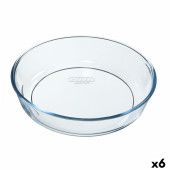 Molde para Tartas Pyrex Classic Vidrio Transparente Vidrio Redondo 26 x 26 x 6 cm 6 Unidades