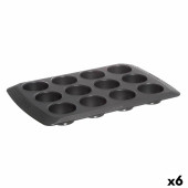 Molde para Tartaletas Pyrex Magic Negro 31 x 26 x 4 cm (6 Unidades)