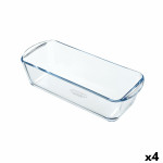 Molde para Horno Pyrex Classic Vidrio Rectangular Transparente Vidrio 28 x 11 x 8 cm (4 Unidades)