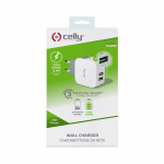 Cargador de Batería Celly TC2USBTURBO Blanco