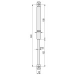 Piston A Gas Canape Q&Q Automatico 1500N